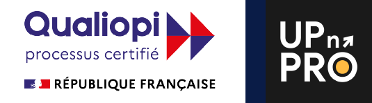 Logo qualiopi et Up n'PRO